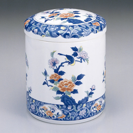 骨壺7寸 柿右衛門風骨壺 ネジ蓋 モダン仏具 自宅墓 手元供養 おしゃれ